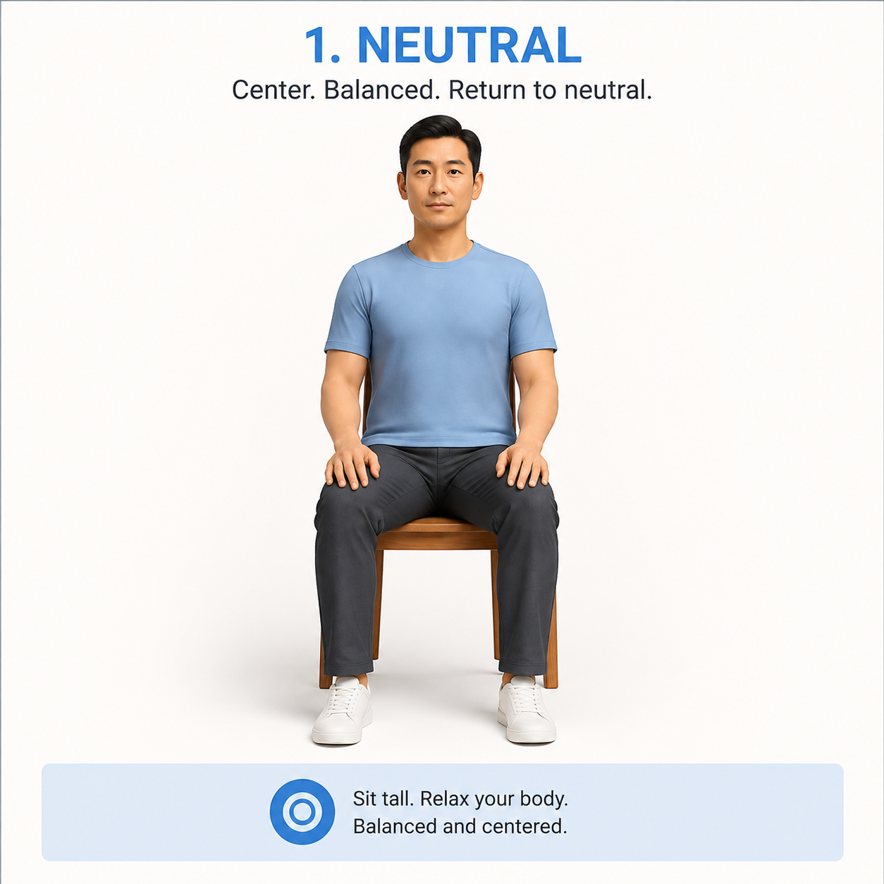 Seated neutral posture